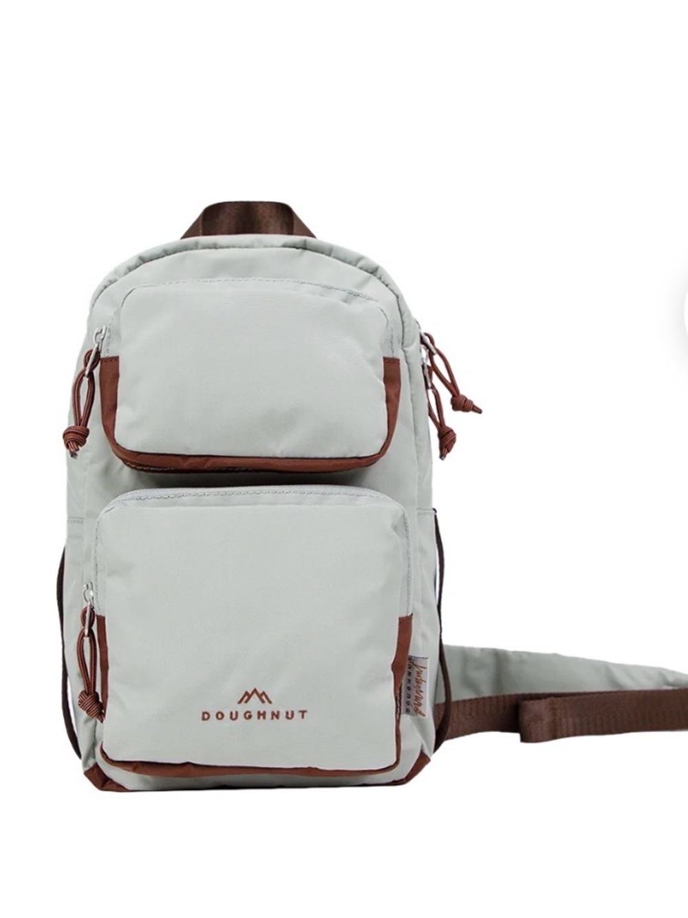 Doughnut Single Shoulder Strap Back Pack From Free People Movement,grey x maroon